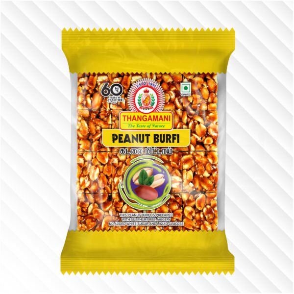 Peanuts Chekki - Square (Thangamani brand).